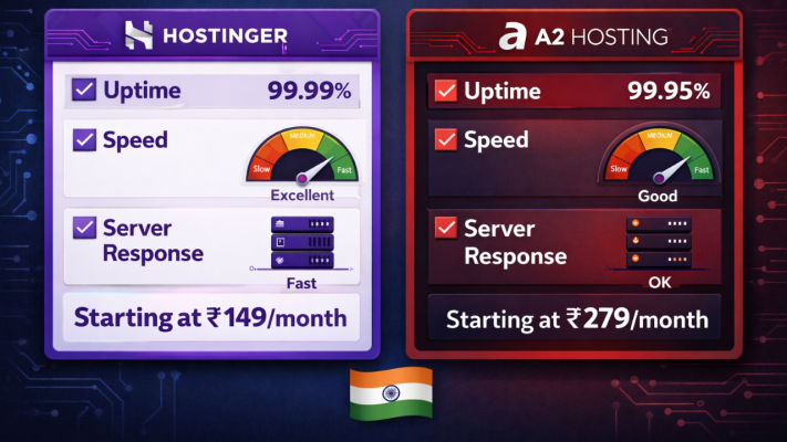 Hostinger vs A2 Hosting 2026